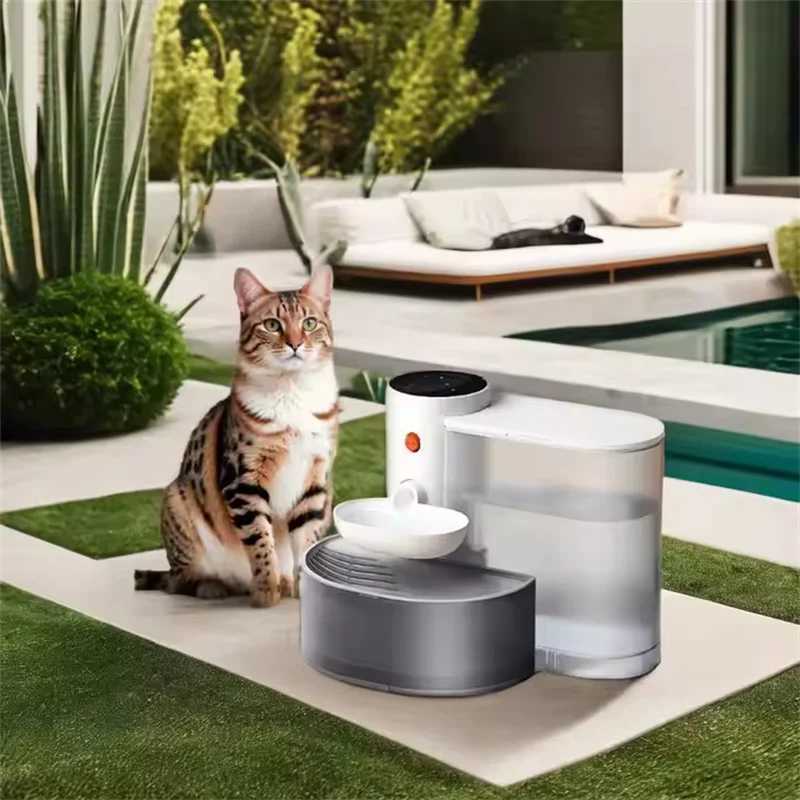 Dog Feeders CE Pouring Cat Water Dispenser Flowing Water Charging Automatic Water Feeder Pet Dog Water Dispenser Pet Water Dispenser H250218