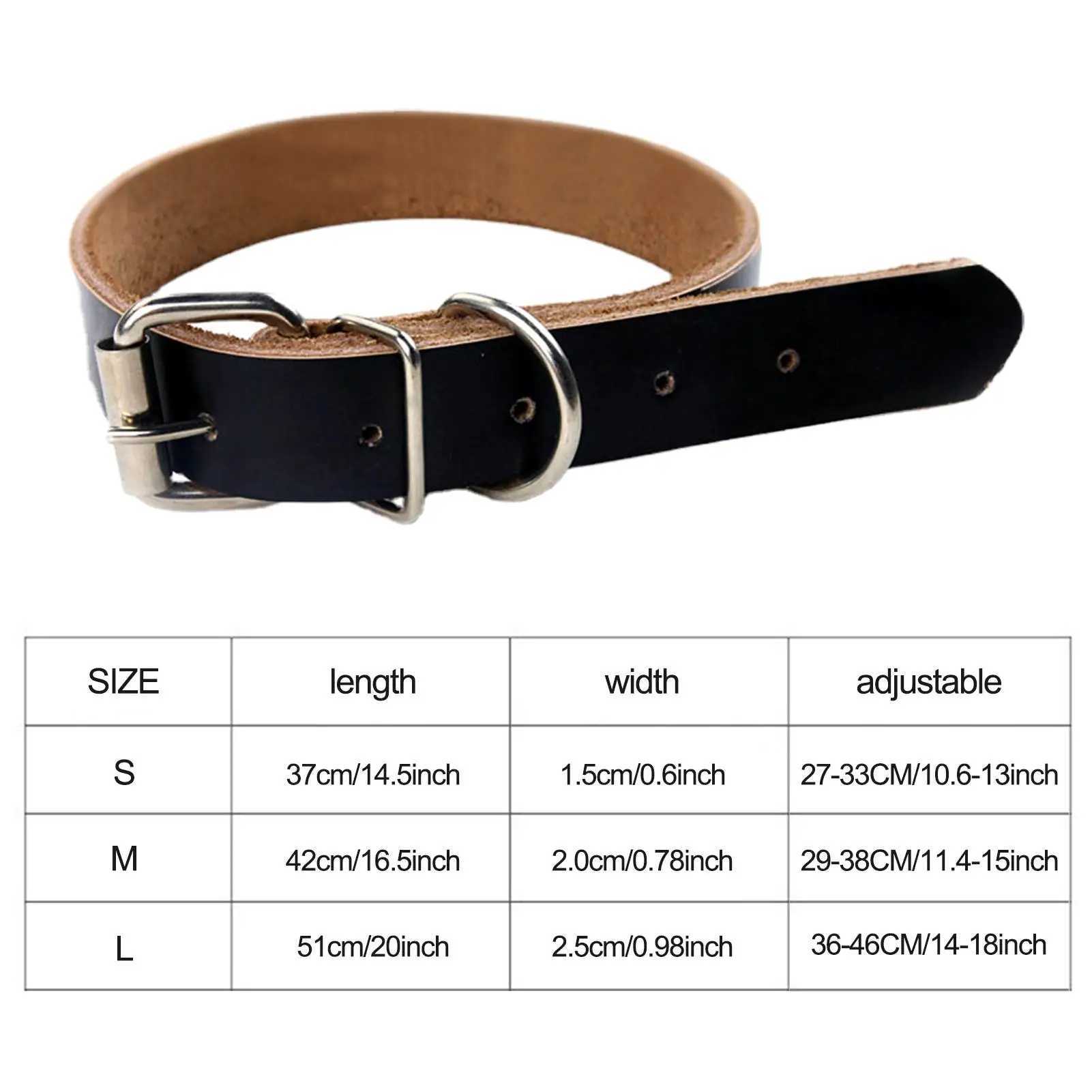 Scroll dog collar leather adjustable metal buckle collar for dog pet supplies for medium and large dog gifts W250219
