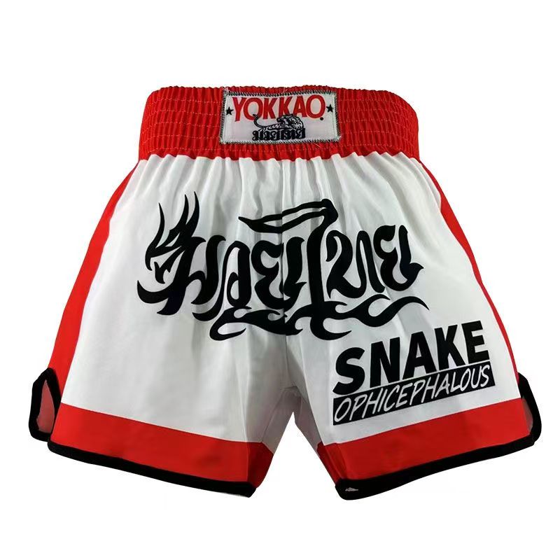 Thai boxing pants quick dry sports breathable basketball quarter pants printed American casual shorts