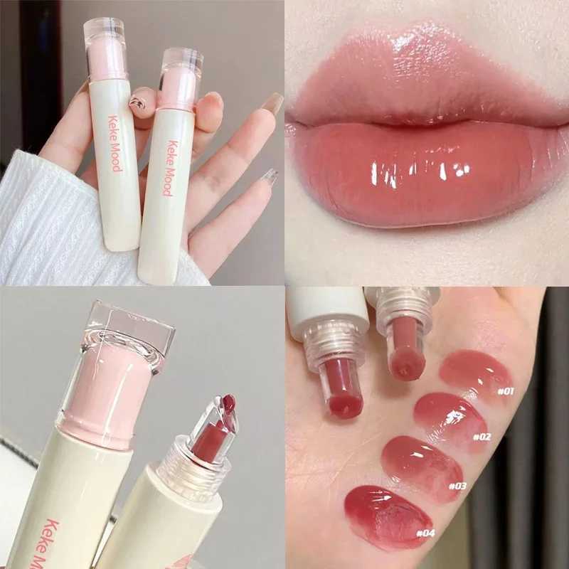 Lip Gel Hydrating Water Gloss Mirror Glass Lipgloss Long Lasting Moisturizer Lipstick Smooth Tinted Lip Balm Lips MakeupW250219