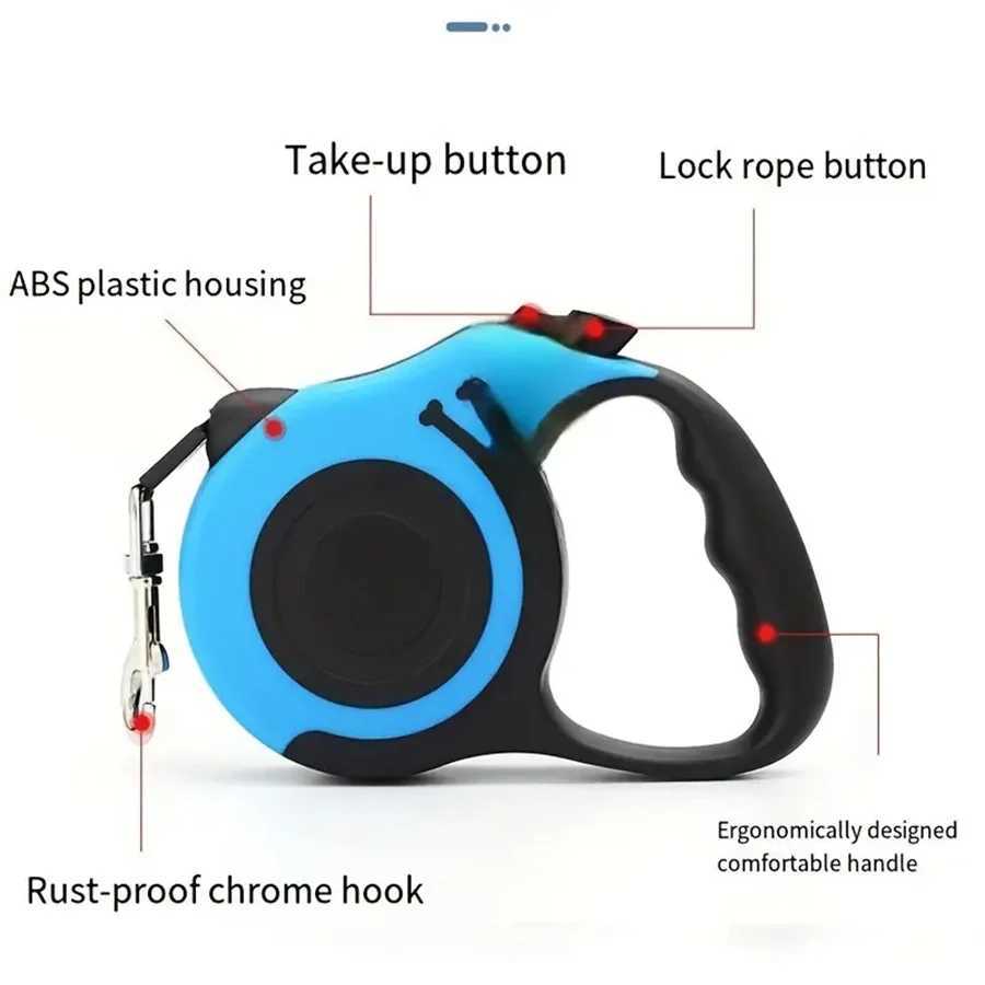 Pet Traction Device Pet Dog Automatic Retractable Traction Rope Bone Printed Dog Walking Rope Dog Chain Dog RopeXJ250218