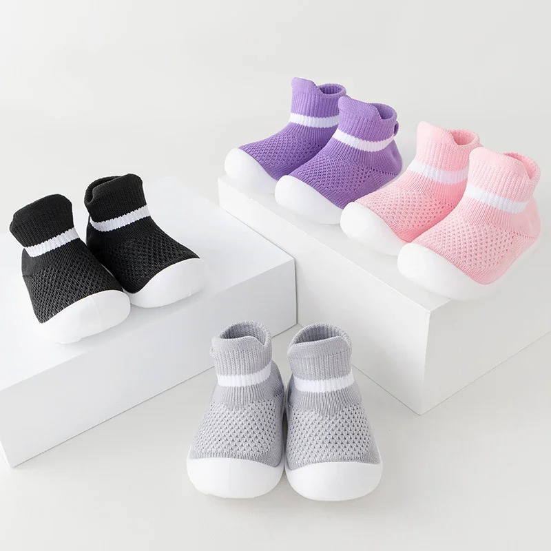 Toddler Baby Summer Mesh Breathable First Walker Pure Color Girls Boys 0-3T Non-Slip Casual Shoes Lightweight Sneakers Sandals 250219