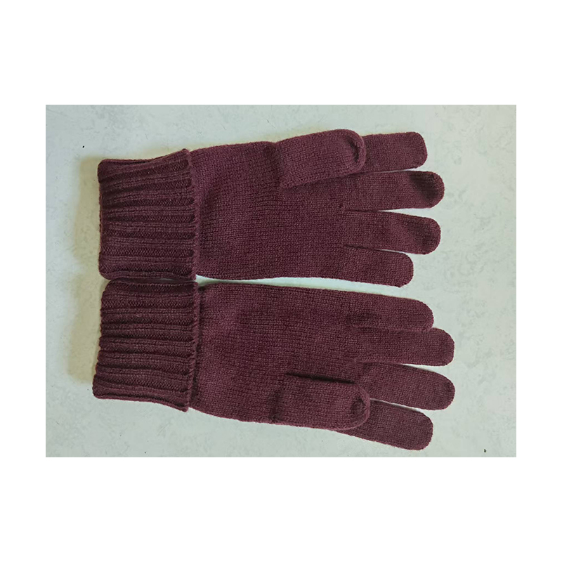 Men's Warm Wool Knitted Five Finger Gloves for Fall & Winter - Model XYS005
