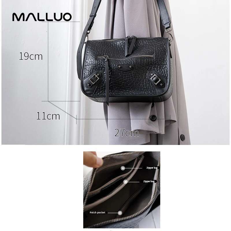 Cowhide Purse: Women's Genuine Shoulder Bag, Designer Crossbody Handbag For Ladies - High-Quality Cow Leather Handbags