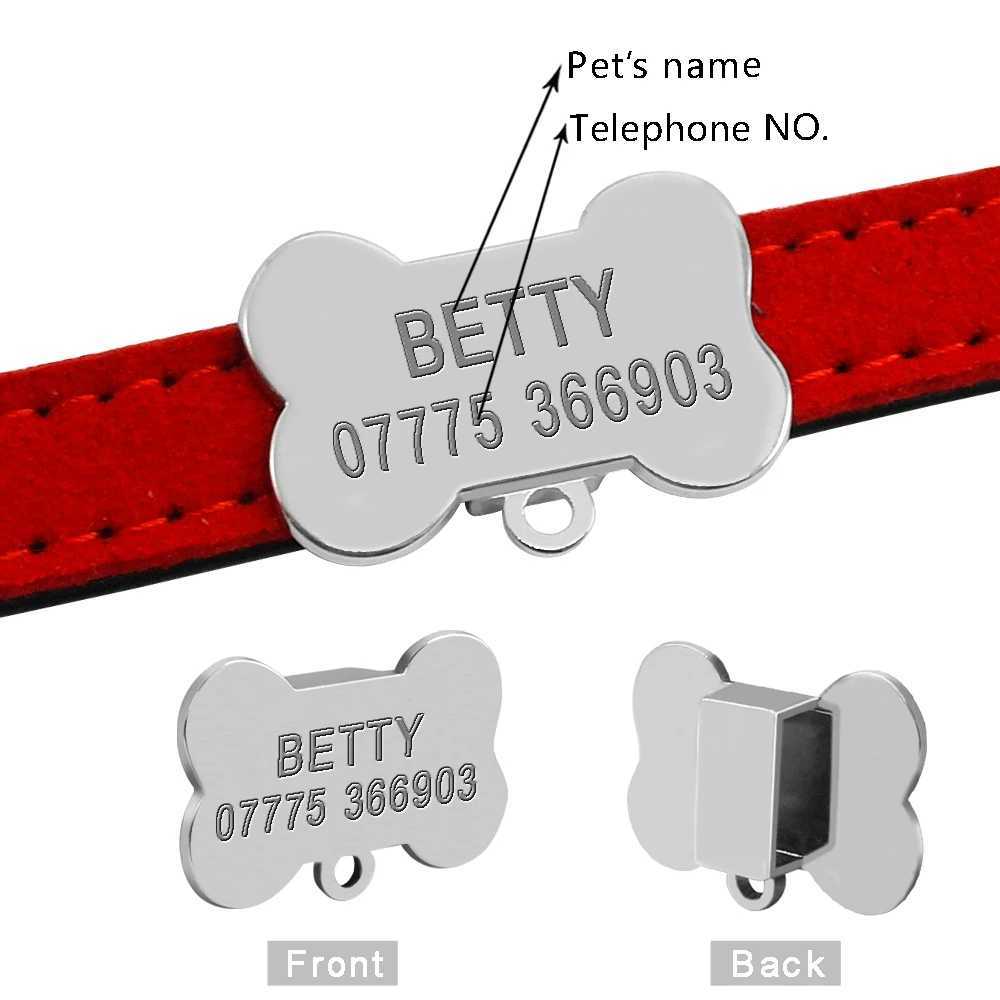 Personalized Dog Collars Custom Chihuahua Puppy Cat Collar Bone ID Tags Engraved For Small Medium Dogs Free Gift Bell XS SXJ250218