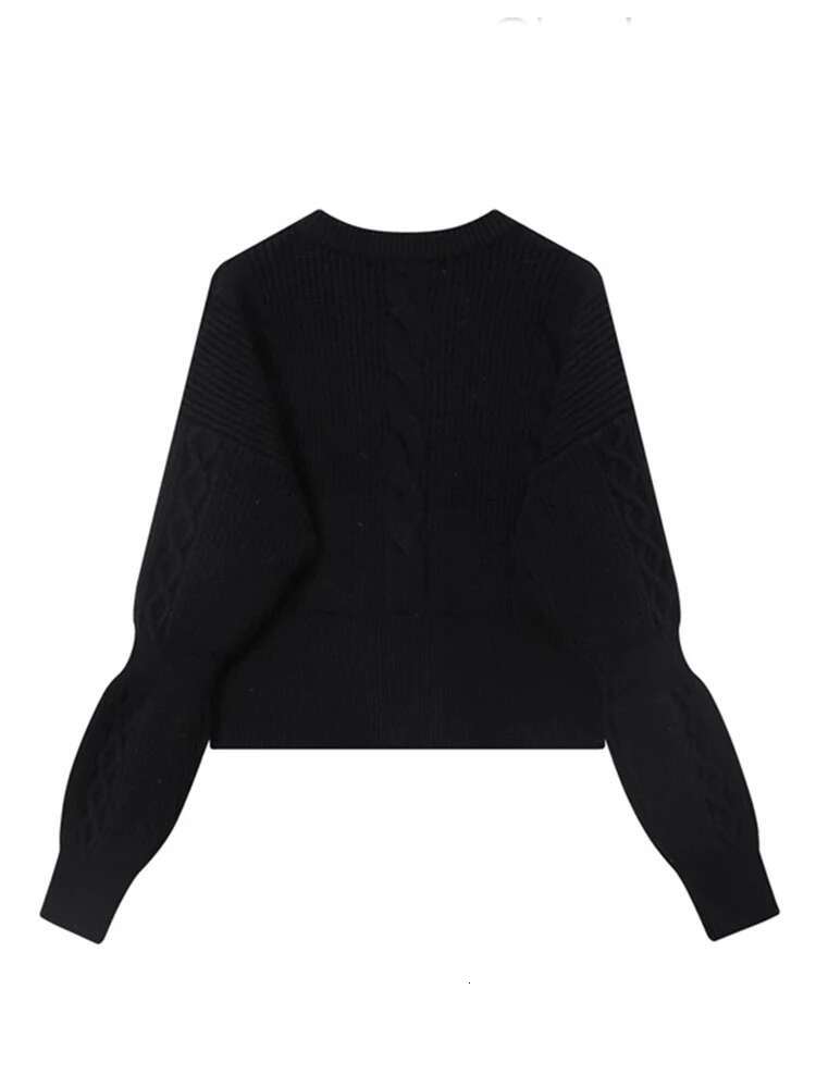 Winter Women Sweater Dark Academia Cardigan Jumper Gob Core Knitwears Designer Japanese Preppy 2000s Aesthetic Y2k Goth New