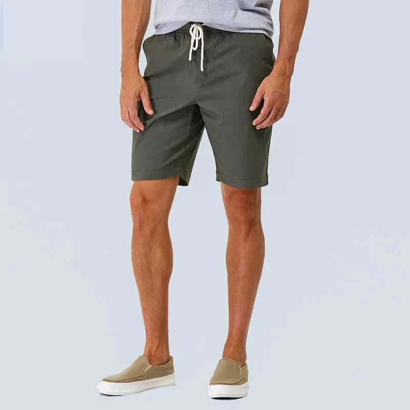 Men's Shorts Summerwear Beach Shorts Plus Size Cotton Casual Loose Elastic Waist Lace-up Shorts Men Cycling Running Sportswear Gym Wear Boys z250