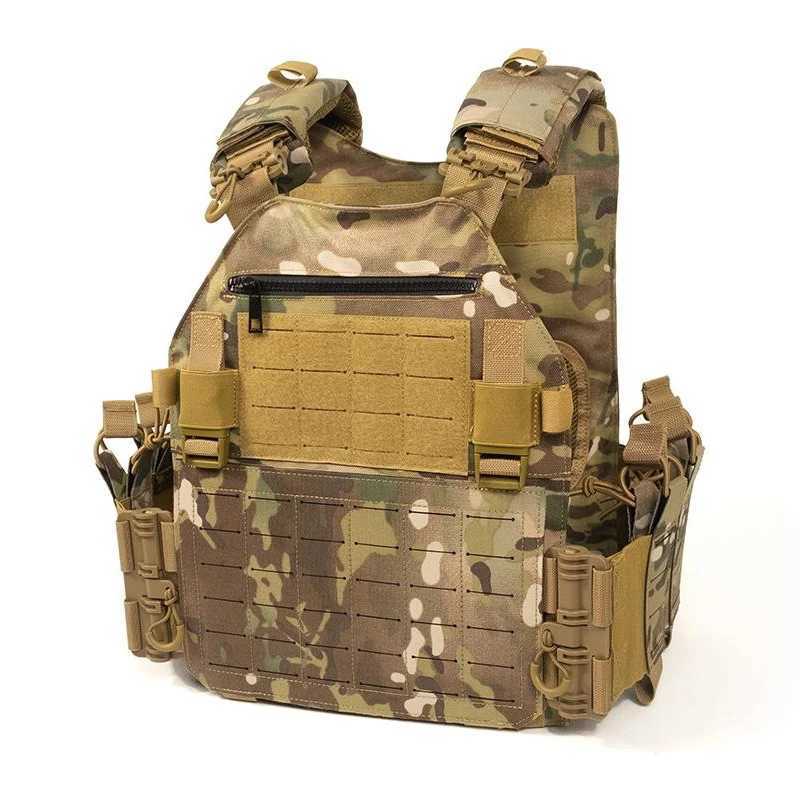 Multifunctional nylon Oxford cloth outdoor hunting training uniform laser cut tactical vestXJ250219