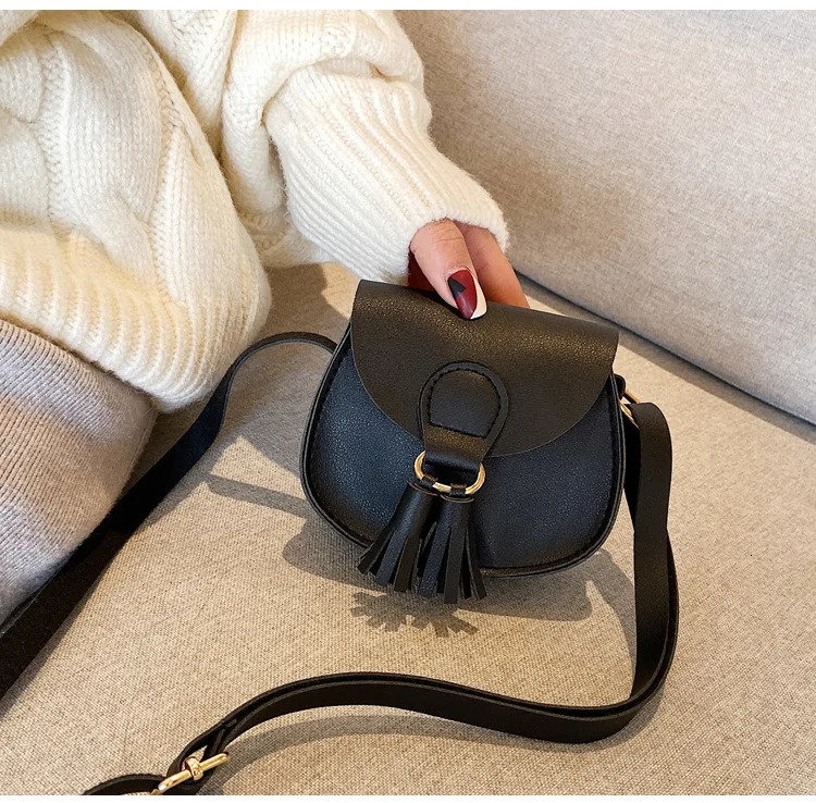Mini Children Bag Cute PU Tassels Decor Princess Messenger Bags for Baby Girls Fashion Shoulder Bag Girls Birthday Gifts 250219