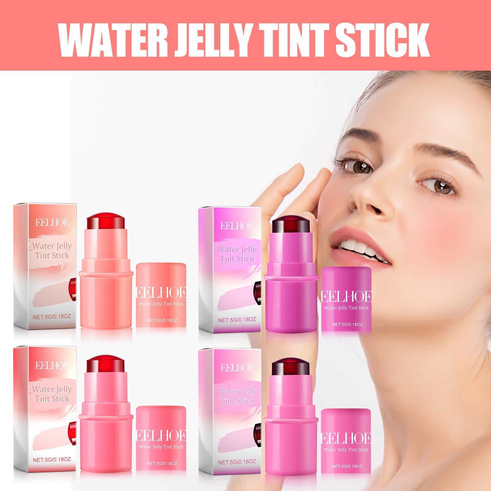 berry Silky Matte l Stick B Cream for Lips and Cheeks with Rotating Flat Tube Makeup Jelly B Lip Gloss StickW250219