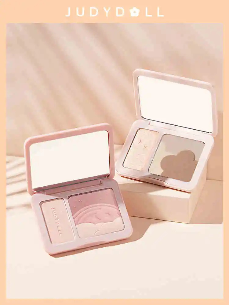 Judydoll Bronzer And Contour Blush Palette Nose Shadow Blusher Face Vitality Nude Makeup Natural Color Rendering Long-Lasting 250214