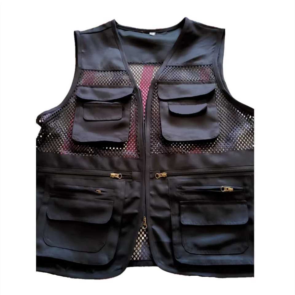 XXXL Tactical Vest Multi Pockets Waistcaot For Outdoor Fishing Climbing Photography Security Protection Quick Drying BreathableXJ250219