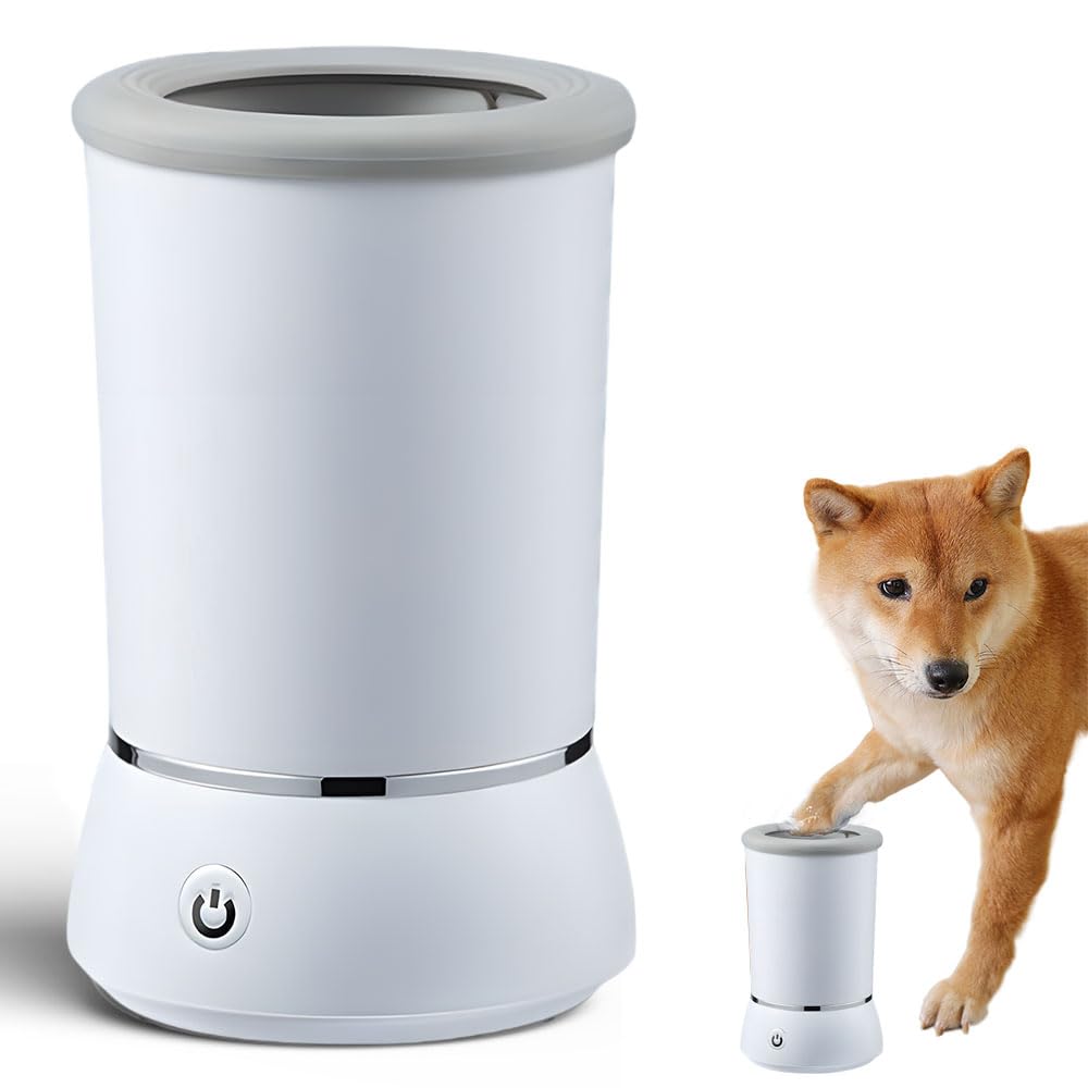 Rechargeable Pet Grooming Accessory Easy-to-Use Doggy Paw Scrubber Compatible with Most Canine Sizes