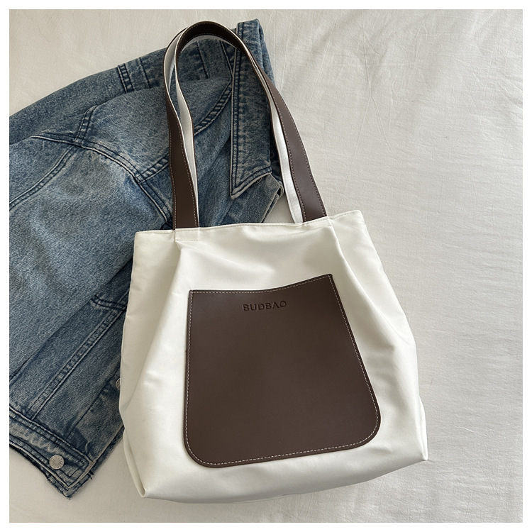 Canvas Commuter for Women 2025 New Large Capacity Handbag, Casual Student Shoulder Bag, Color Contrasting Diagonal Cross Women's Bag #swissmilita