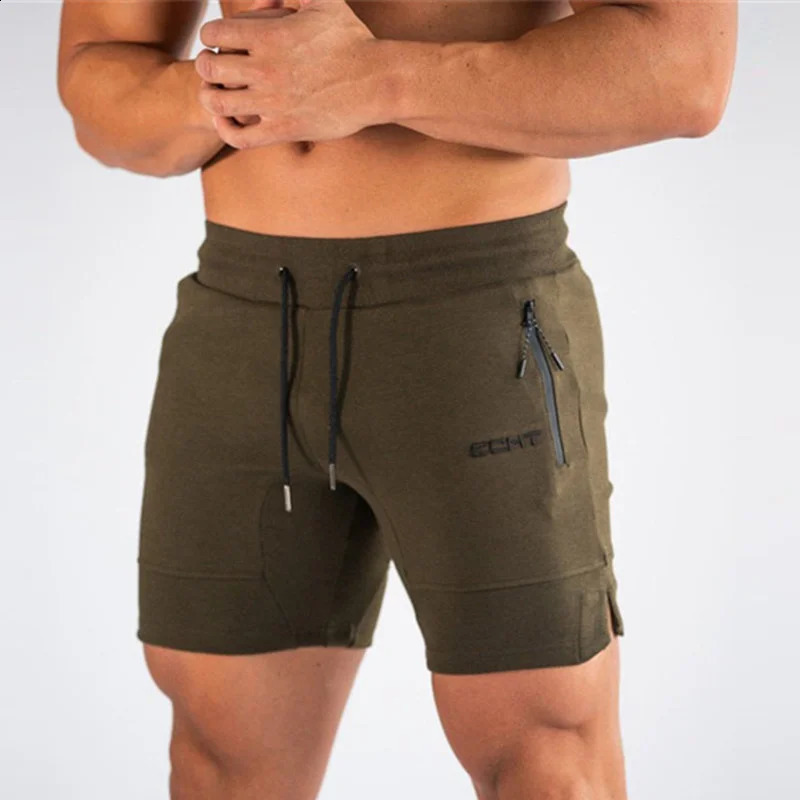 Mens Zip pocket sweatpants Fitness Gyms Shorts Men Summer Running Short Pants Male Jogger mesh Workout Beach sports short pants 250218