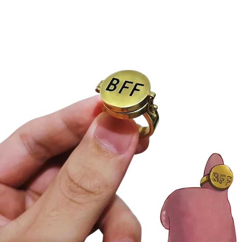 R2LE Can Be Opened BFF Ring Vintage Finger Ring Adjustable Open Silver Color Rings Trend Mens And Womens Jewelry GiftXJ250219