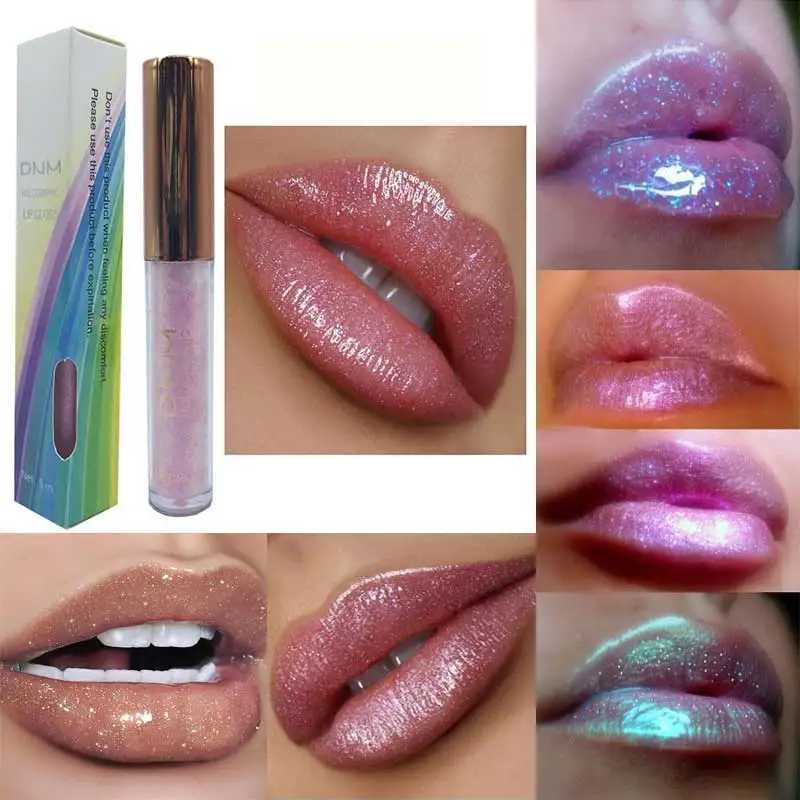 Holographic Lip Gloss Set - 6 Colors Volumizing Shimmer Effect Long-Lasting Liquid Lip Stain for Adults All Skin TypesW250219
