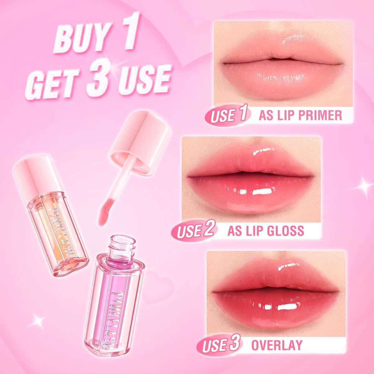 PINKFLASH Moisturizing Lip Oil Non-sticky Hydrating Lip Glosses Lightweight Lip Plumpers Lip Tints Lip Care Makeup CosmeticsW250219
