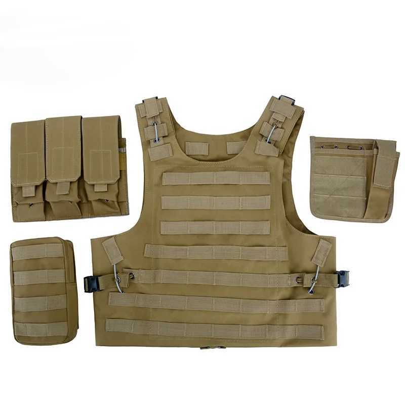 600D oxford Tactical Vest Mens Military Hunting Vest Field Battle Airsoft Molle Waistcoat Combat Assault Plate Carrier VestXJ250219