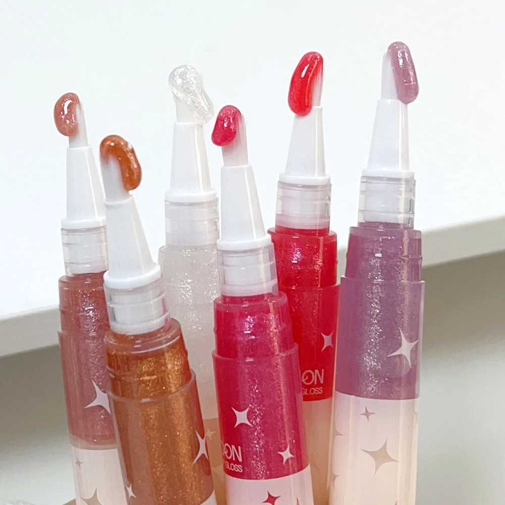Waterproof diamond glitter rotary pen lip gloss lasting mirror moisturizing shimmer liquid lipstick Korean cosmeticsW250219