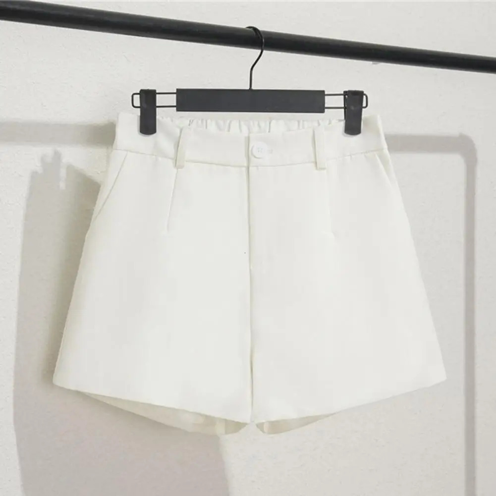 Above Knee Length Chic Casual Women Shorts Office Lady Summer Shorts Wide Leg Women Garment 250214