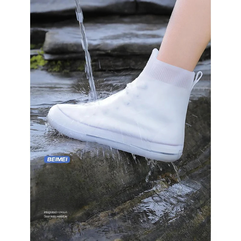 Reusable Rain Boots Waterproof Shoes Covers Non Slip Silicone Overshoes Unisex Rubber Water Resistant Shoe Rainy Day 250219