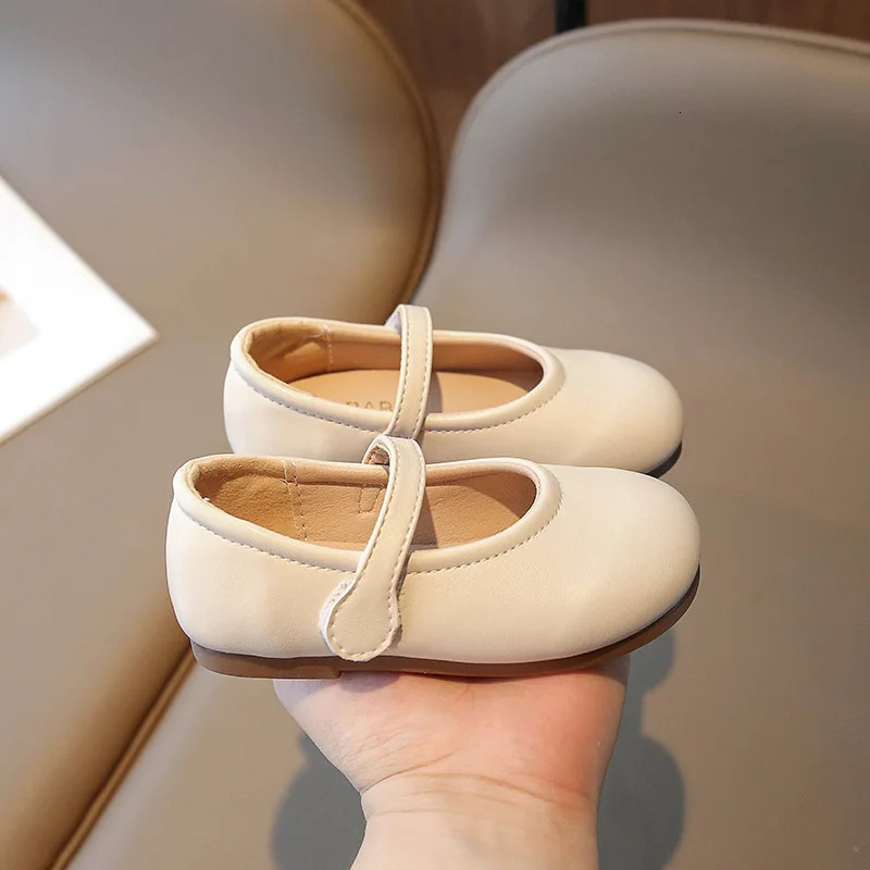 Minimalism Shoes for Girls Kids Retro Mary Jane Flats Little Child PU Leather School Children Shoes Girl Student H06282 250219