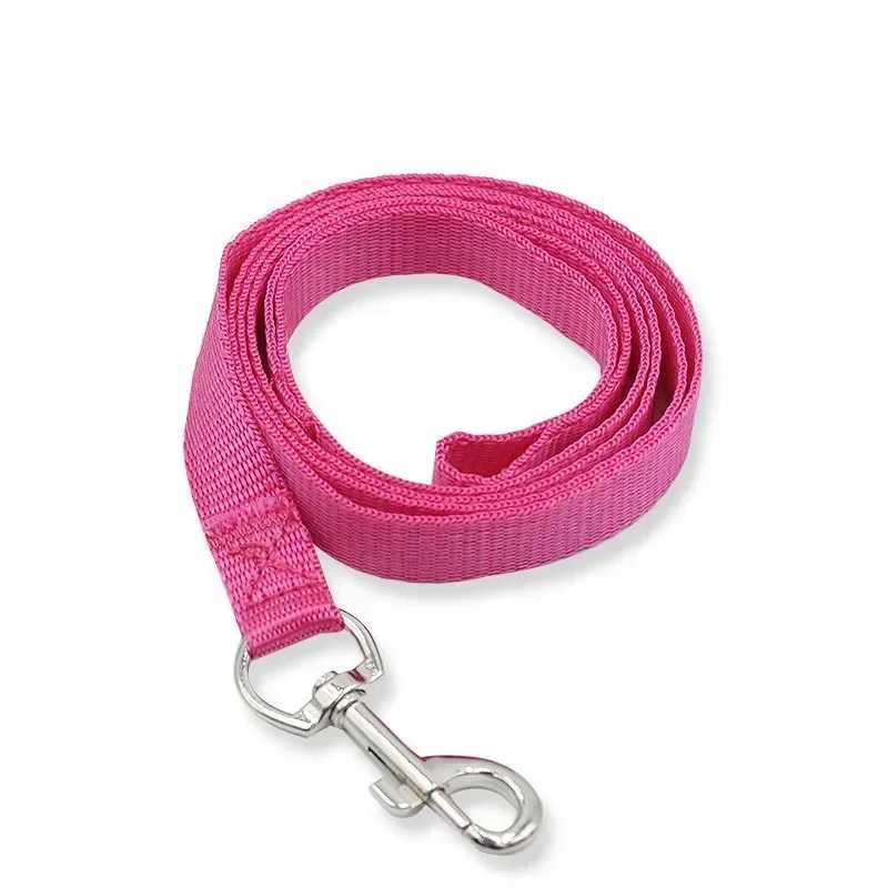 Pet Dog Nylon Collar Leash Rope Harness Lead Rope with Alloy Clasp Walking Training Leash Strap 1.5m Long Rope 7 ColorXJ250218