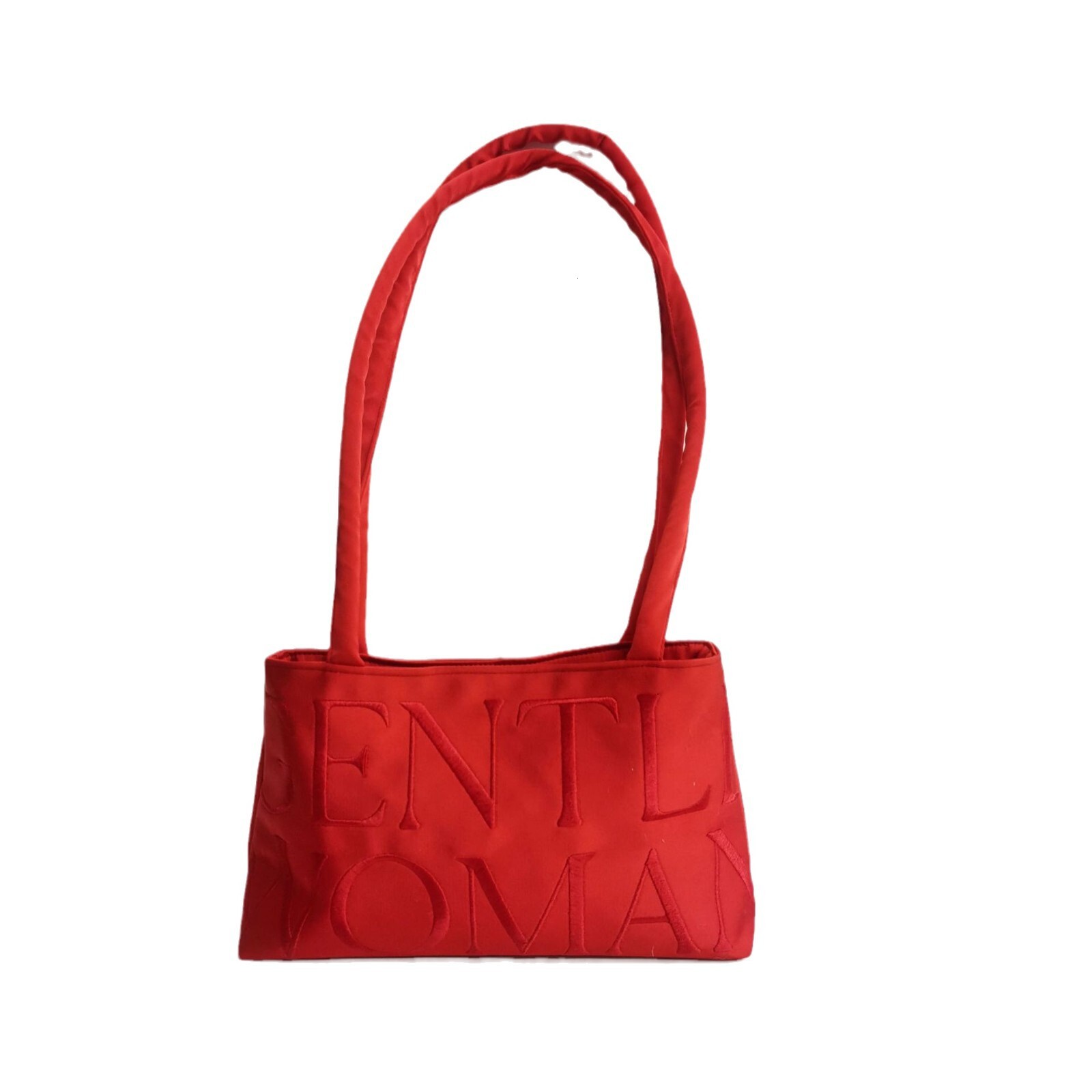 Thailand GW Shubao Small Popular Design Satin Letter Embroidery Fashion Versatile One Shoulder Crossbody Handheld Underarm Bag