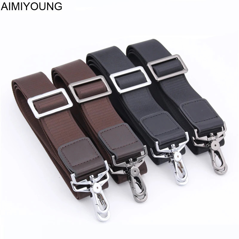 AIMIYOUNG Bag Straps Strong Hook Nylon Belt Men Shoulder Strap Handbag Briefcase Wide Long Belt Replacement Strap Bag Accessory 250214