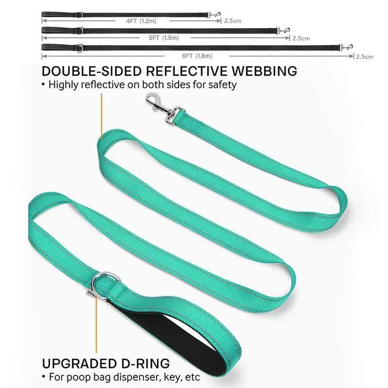 Cats Dogs Harness Collar Lead Strap Night Reflection Dog Pet Towing Rope 1.2/1.5/1.8m Guard Rope Pet Walking Training LeashXJ250218