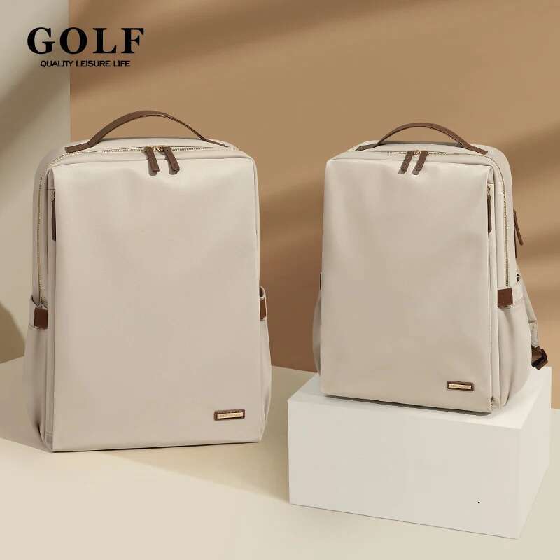 GOLF Casual Women Nylon Laptop Backpack 15 6 inches Waterproof 14 inch Back Pack Bag Multi Pocket Elegant High Quality