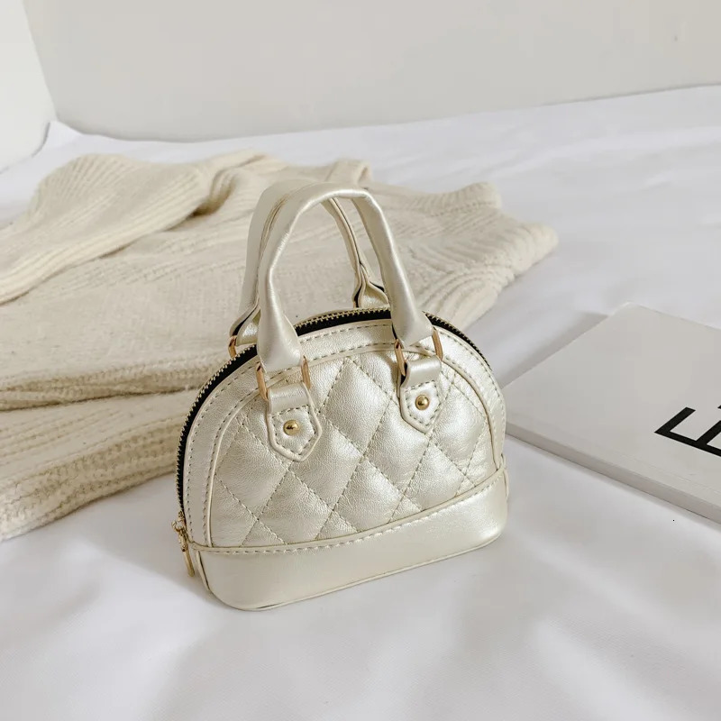 Children Mini Shell Bag Fashion PU leather Ringer Chain Crossbody Bag Cute Girl Single Shoulder Handbag KBG028 250219