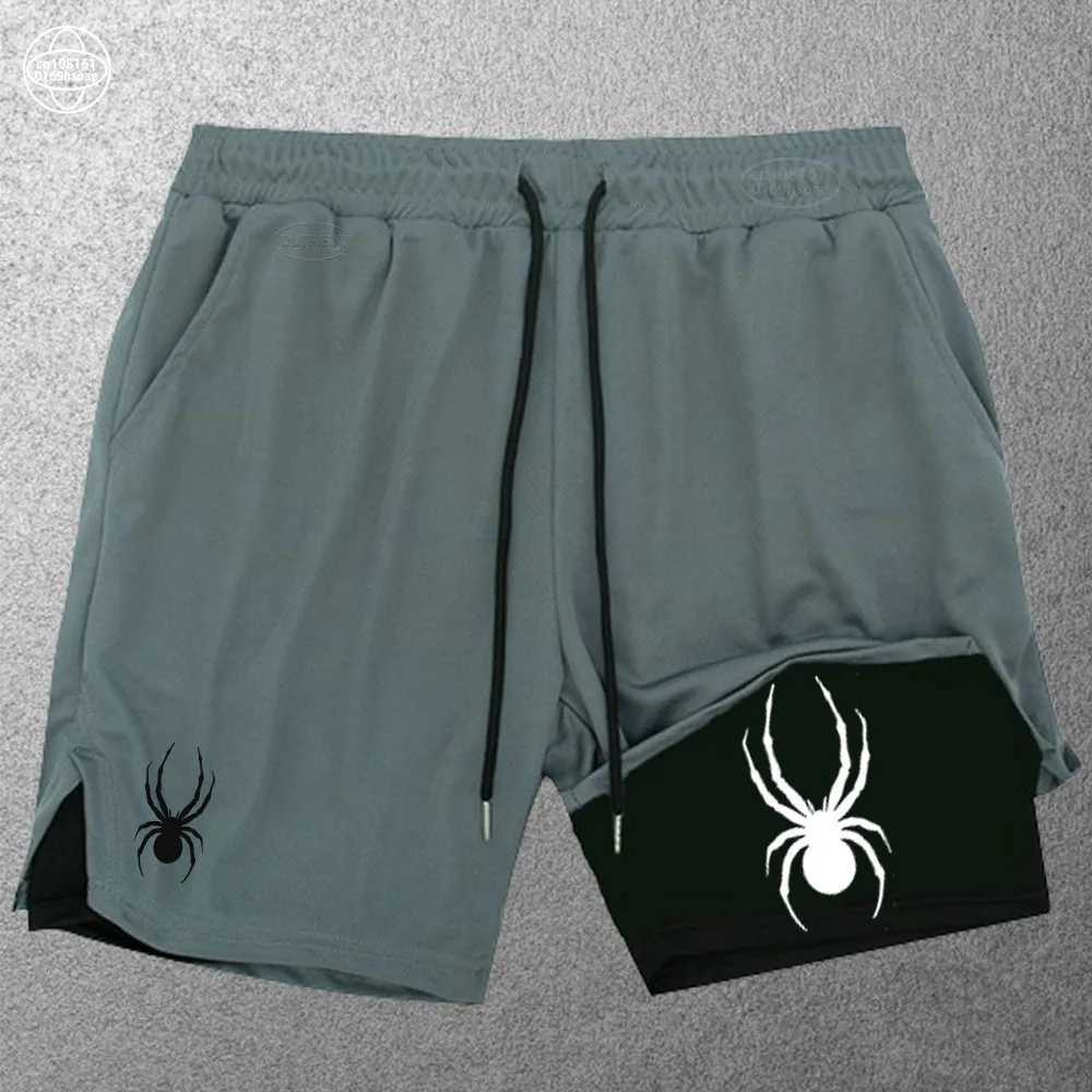 2024 new mens casual shorts summer thin running shorts jogging sportswear fitness double layer shorts M-3XL W250219