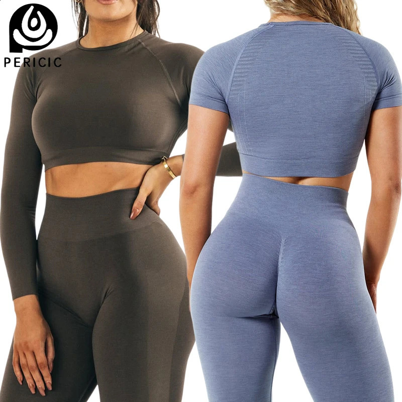 2/3pcs Seamless Yoga Sets Women Workout Gym Set Scrunch Butt Leggings Sets Amplify Crop Top Set Gym Clothing Fitness Sports Suit 250219