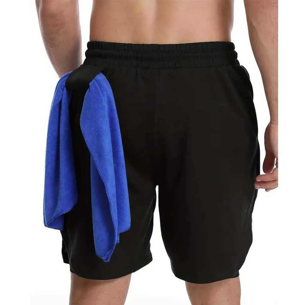 New Beach Mens Fitness Training Shorts Summer 2-inch Quick Drying Gym Running Double Layer Shorts Outdoor Sweatshirt Mens Shorts W250219