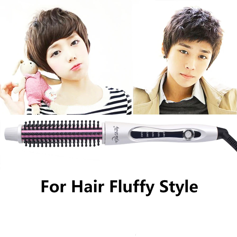 Hair Curler Hair Straightening Brush Heating Comb Hair Straight Styler Corrugation Curling Iron Hair Curler Comb 250214