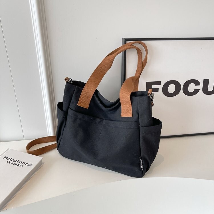 College student class canvas for women 2025 new leisure commuting large capacity single shoulder crossbody tote bag #swissmilitary