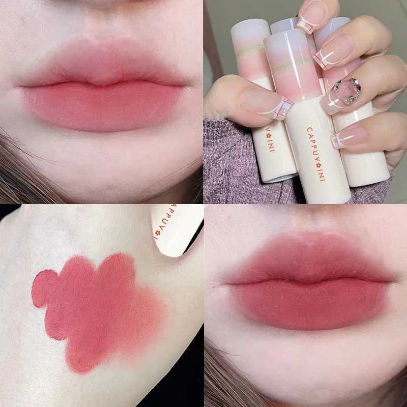 Matte Lip Gloss Liquid Lipstick Long Lasting Non-stick Cup Lip Mud Nude Rose Red Pigment Moisturizing Lip Tint Korean CosmeticsW250219