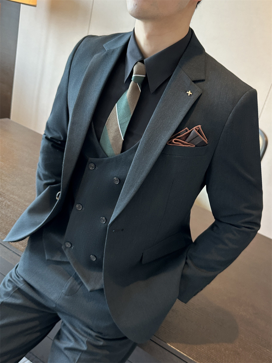 H615 Men's suit business casual groom wedding dress
