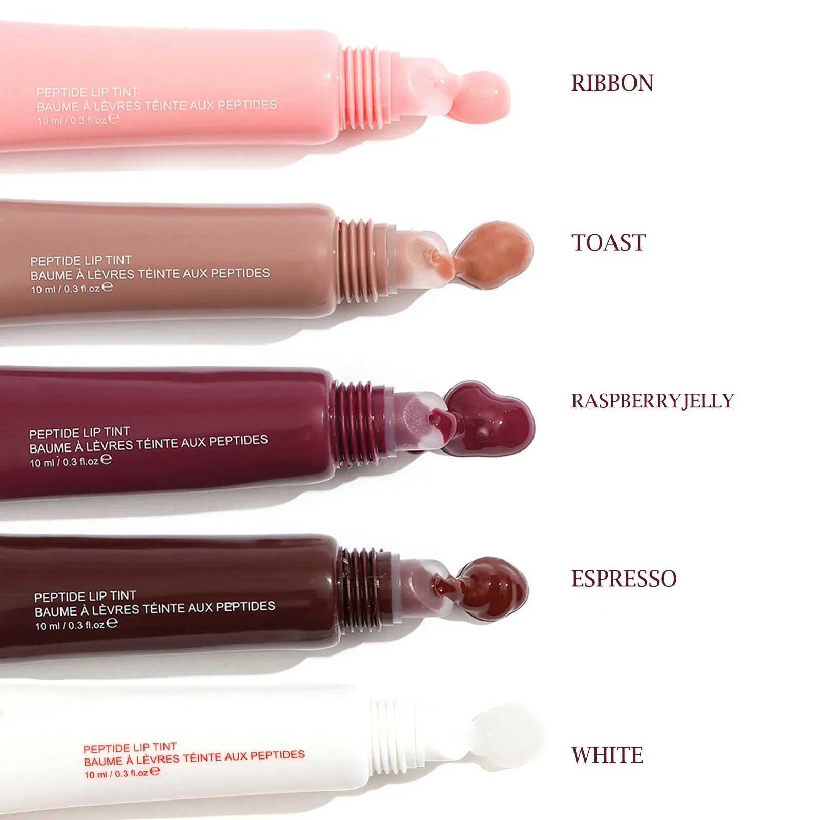 1pcs Soft Tube Mirror Lip Gloss Lip Oil Nude Brown Plumping Lip Gloss Moisturizing Transparent Lipgloss Beauty Cosmetics MakeupW250219