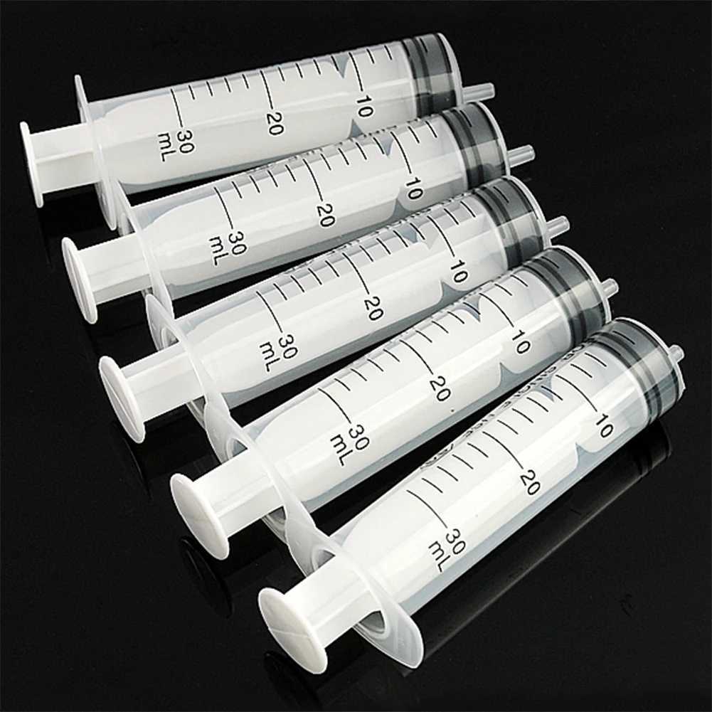 Dog Feeders 50Pcs 1ml 3ml 5ml 10ml 20ml 50mL Plastic No Needle Syringe Measuring Cubs Nutrients Syringe For Ink Cartridge Pets Cat Feeders H250218