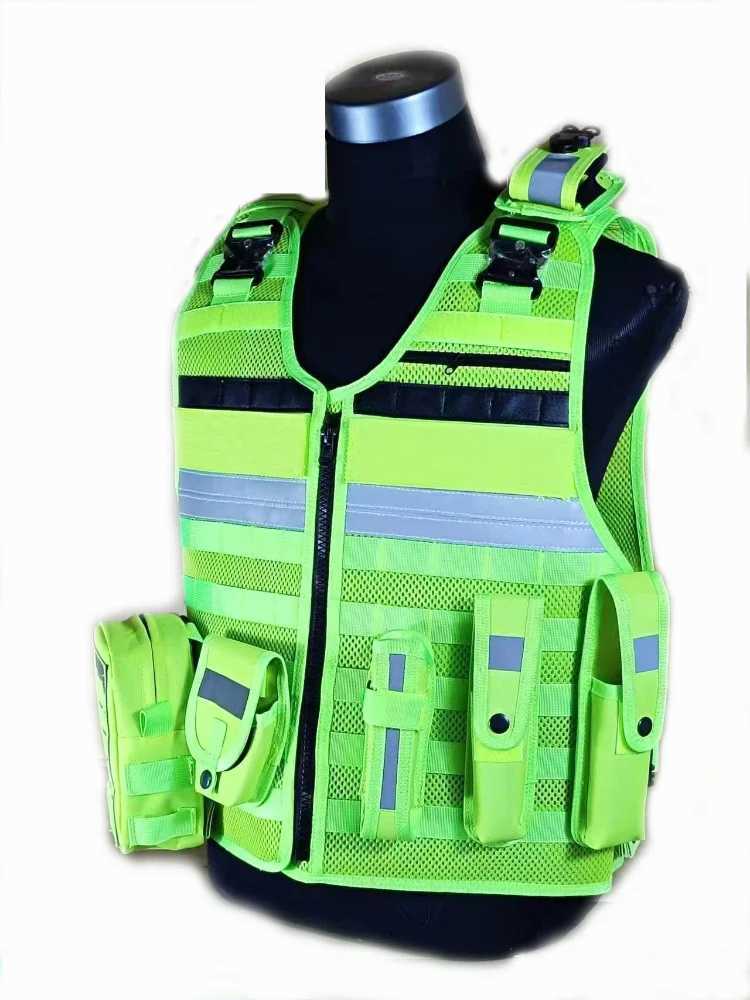 Tactical Outdoor Vest Inner Yellow Breathable Comfortable Reflective Quick-releaseXJ250219