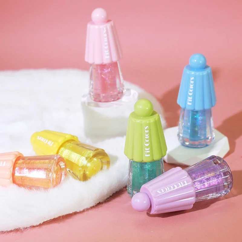 Sparkling lip gloss blue purple moisturizing transparent lip oil mirror jelly lips watercolor lipsW250219