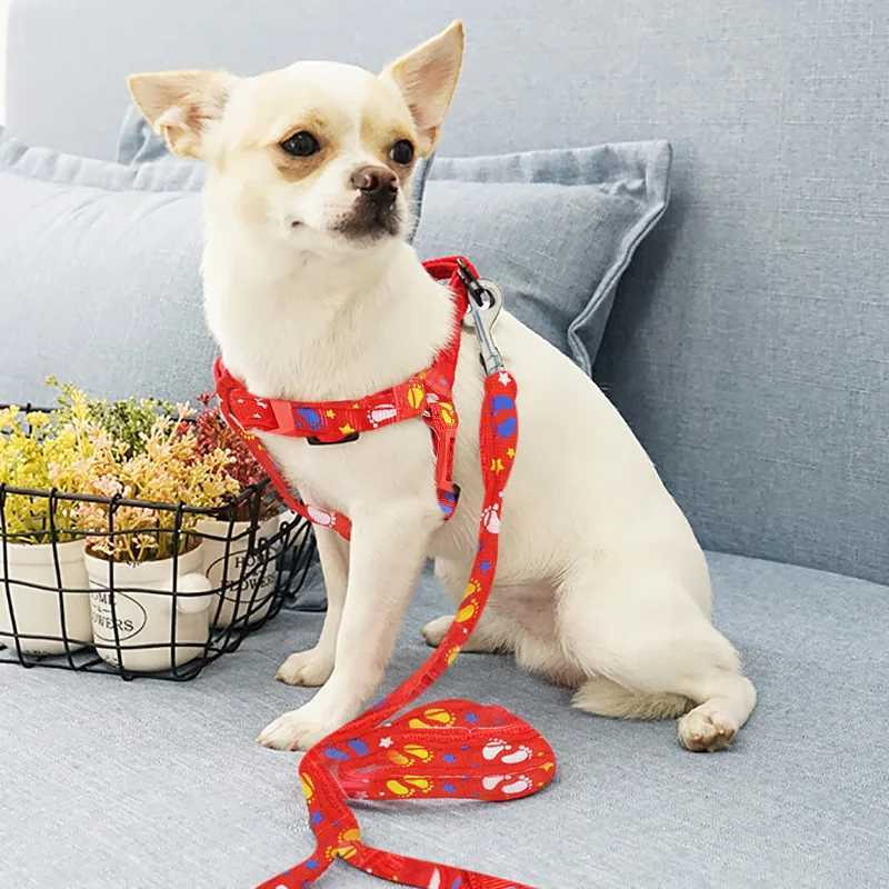 2019 Pet Dog Harness Leashes Puppy Collar for Small Dog Harness Medium Dog Products Adjustable Pet Accessories Arnes Perro 35XJ250218