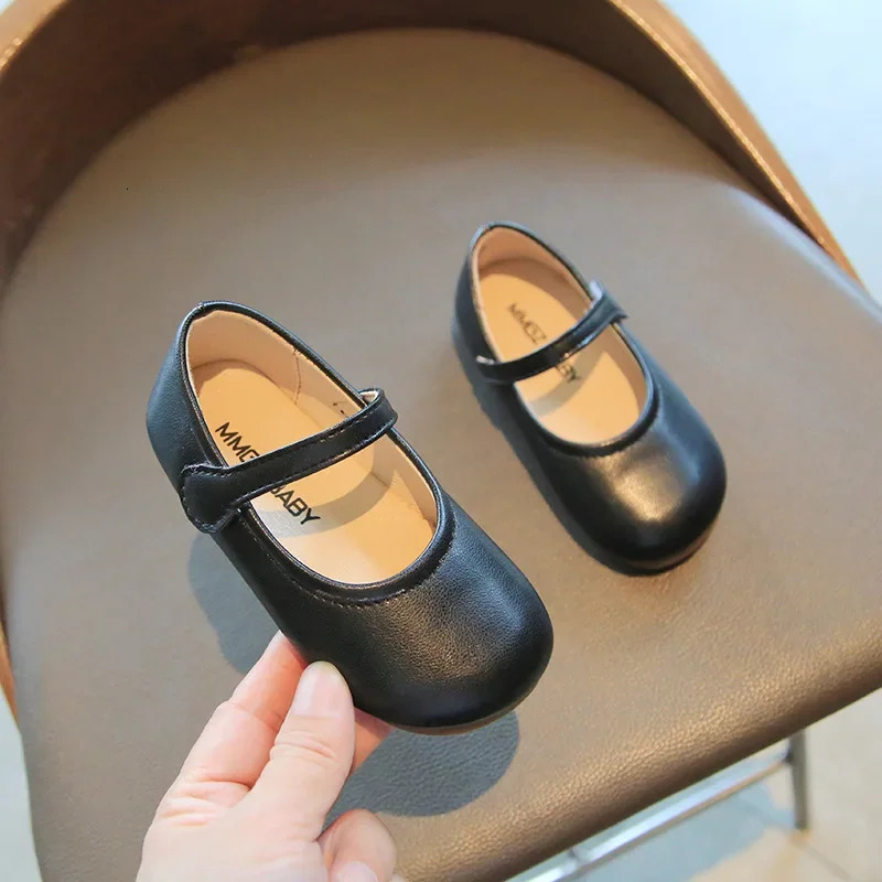 Minimalism Shoes for Girls Kids Retro Mary Jane Flats Little Child PU Leather School Children Shoes Girl Student H06282 250219