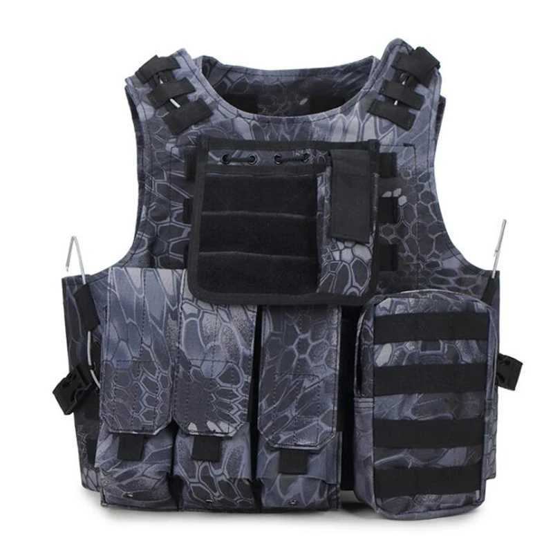 USMC Airsoft Tactical Vest Molle Combat Assault Plate Carrier Tactical Vest Outdoor Clothing Hunting Vest AccessoriesXJ250219