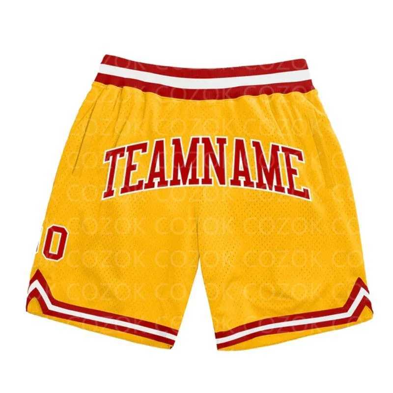 Men's Shorts Custom Yellow Light Authentic Basketball Shorts 3D Printed Men Shorts Your Name Mumber Quick Drying Beach Shorts z250219