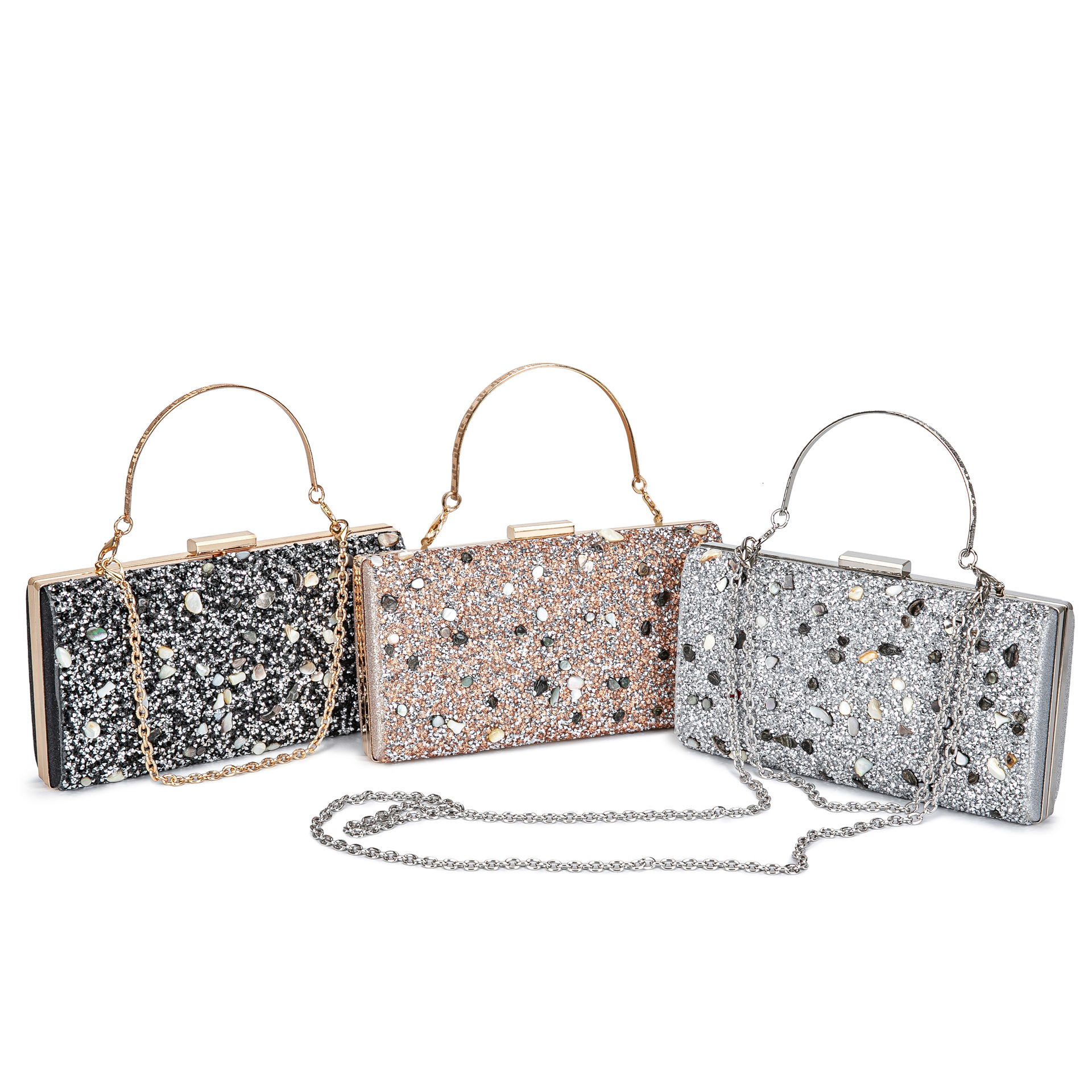 Ladies holding sparkling star shaped long 2025 new fashionable handbag multifunctional mobile phone bag zero wallet clip #swissmilitary