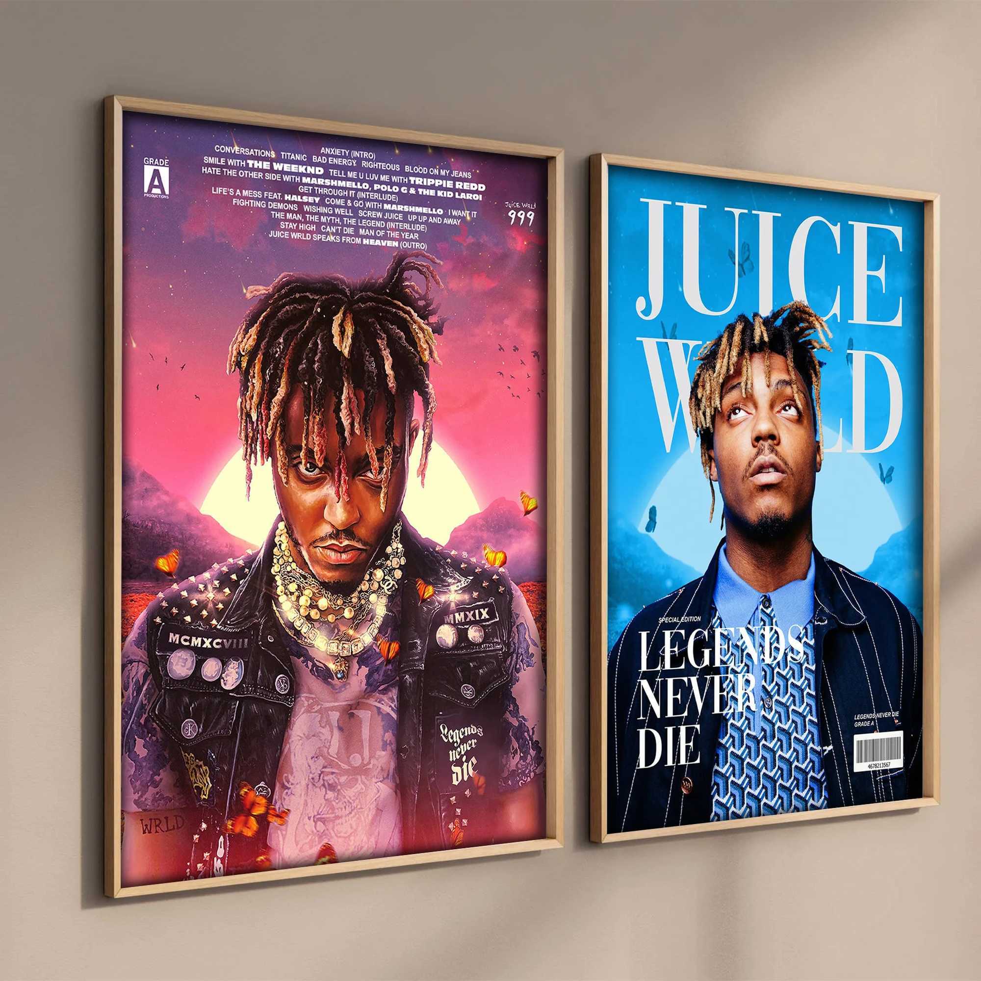 WRLD Ju Poster Hip Hop Rap Singer sic Album Asthma Bar Cover Photo HD Art Canvas Y250218